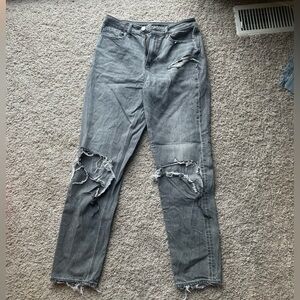 American Eagle gray wash jeans